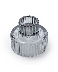 Candlelight Smokey Black Double Ended Candleholder 6.5cm